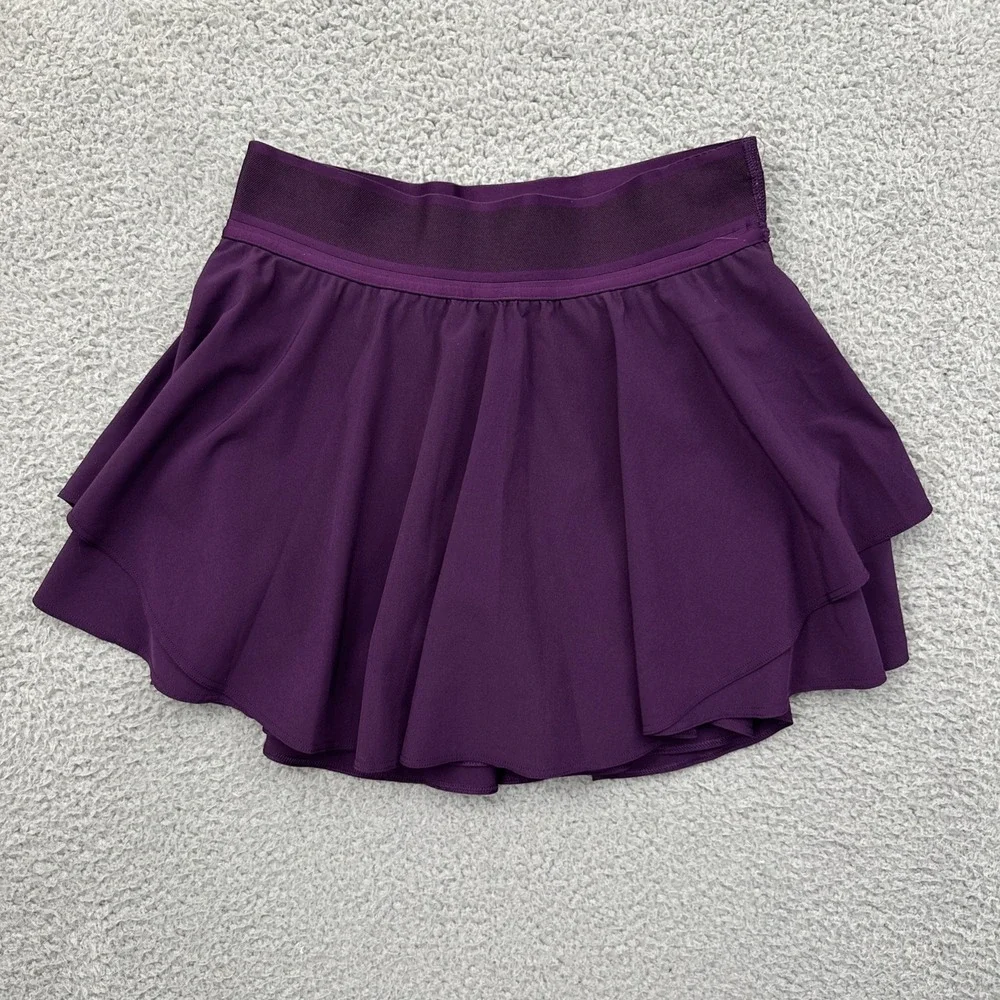 Lululemon Court Rival Skirt Skort High Rise Dramatic Magenta Athletic Women's 2